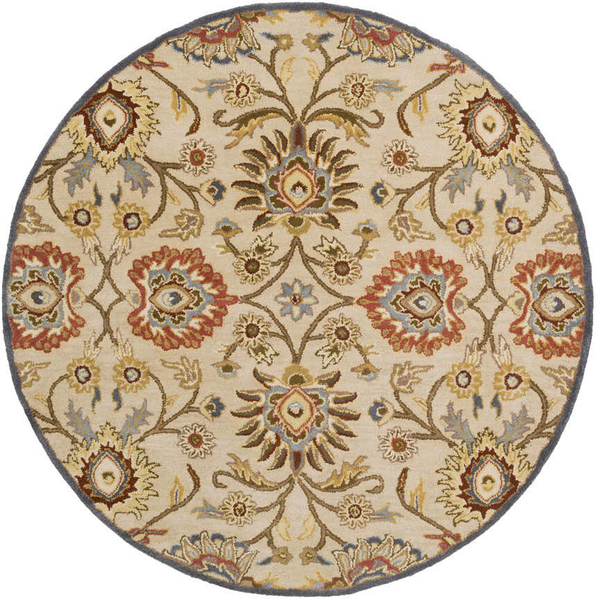 Made to Order Custom Size Conesus Hand Tufted Beige & Rust 1116 Area Rug