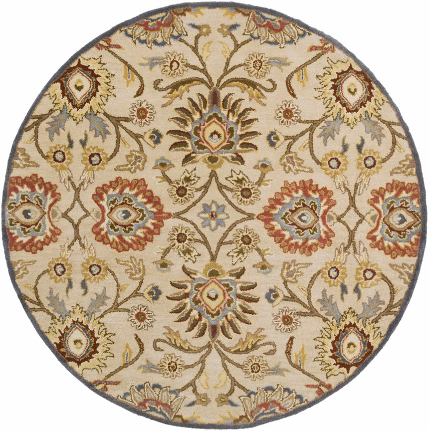 Made to Order Custom Size Conesus Hand Tufted Beige & Rust 1116 Area Rug