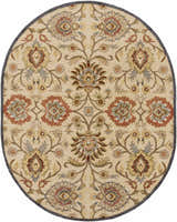 Made to Order Custom Size Conesus Hand Tufted Beige & Rust 1116 Area Rug