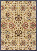 Made to Order Custom Size Conesus Hand Tufted Beige & Rust 1116 Area Rug