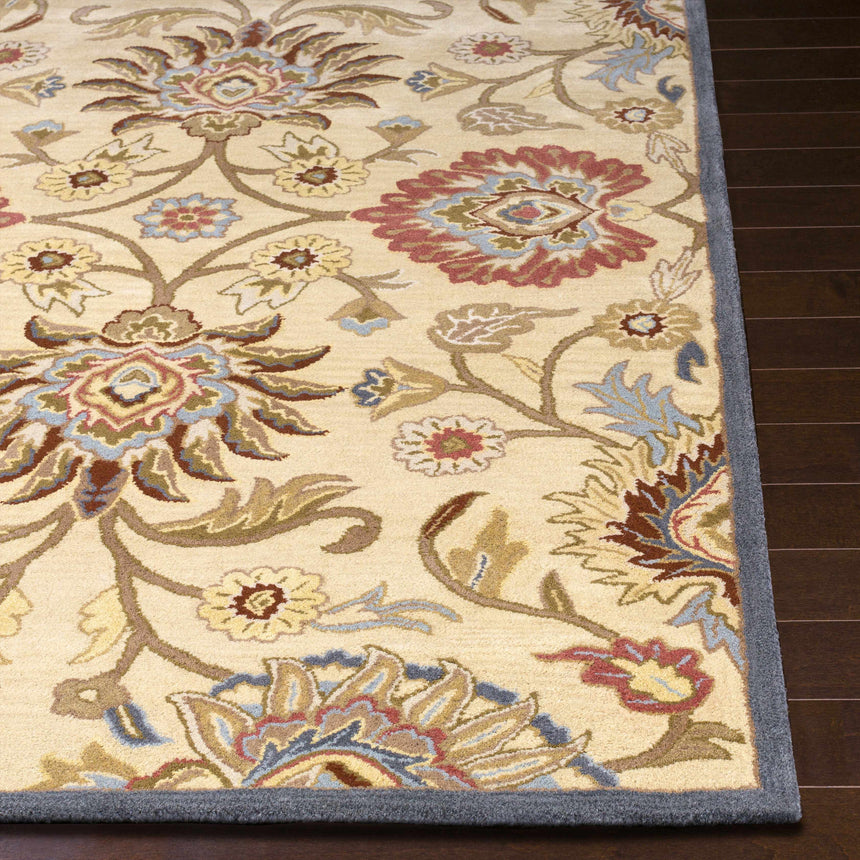 Made to Order Custom Size Conesus Hand Tufted Beige & Rust 1116 Area Rug