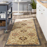 Made to Order Custom Size Conesus Hand Tufted Beige & Rust 1116 Area Rug