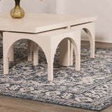 Etoile Navy Blue Performance Rug