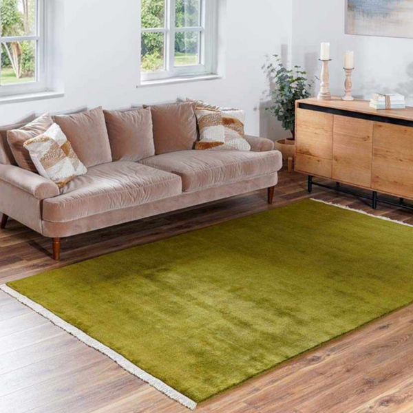 Myron Green Wool Area Rug