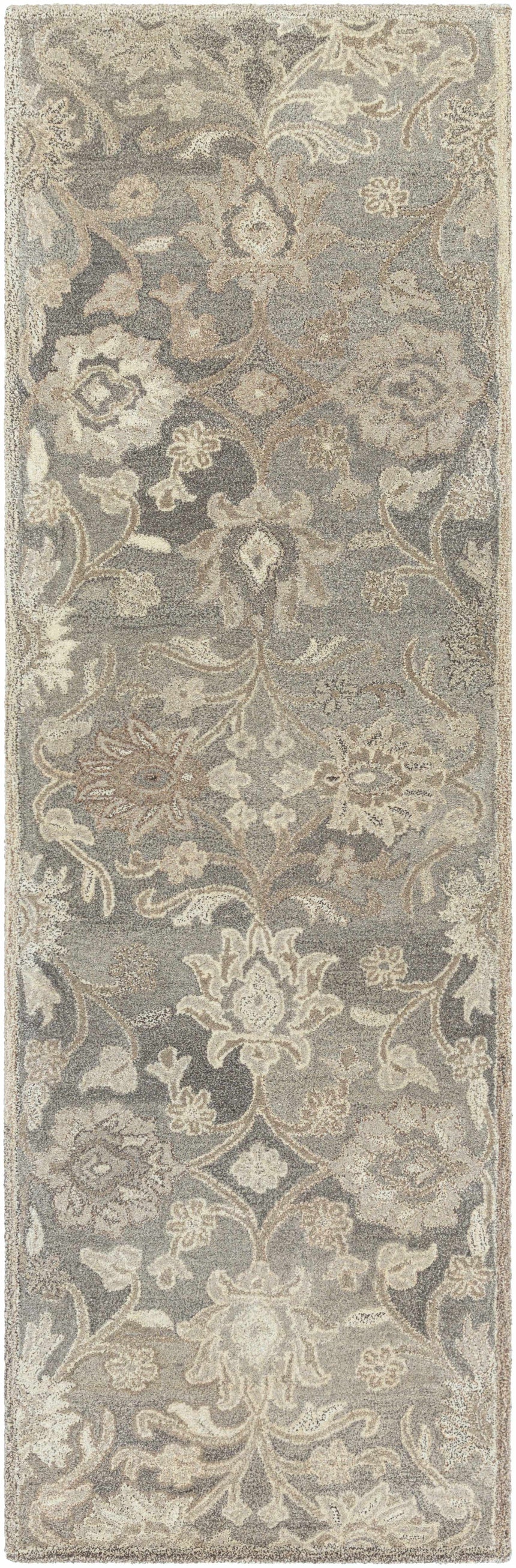 Made to Order Custom Size Conesus Hand Tufted Ivory & Taupe 1195 Area Rug