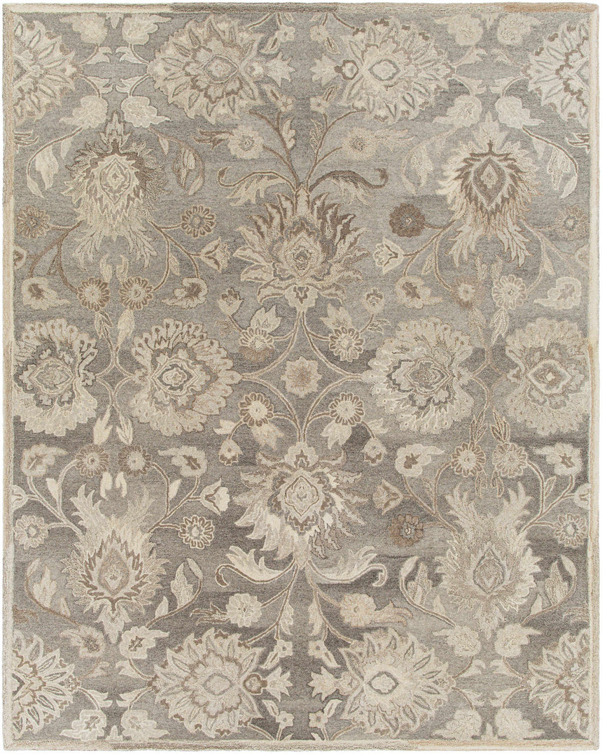 Made to Order Custom Size Conesus Hand Tufted Ivory & Taupe 1195 Area Rug