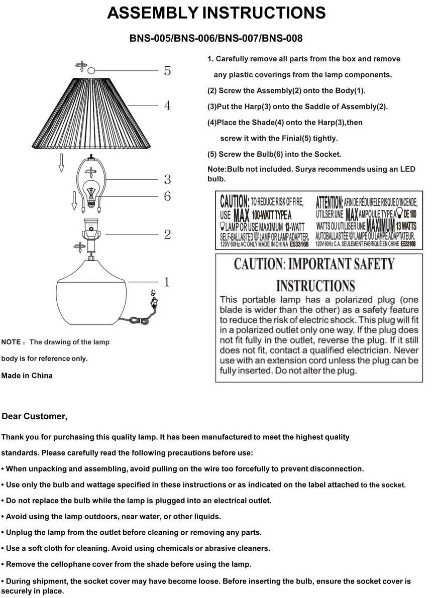 Felixdorf White Table Lamp