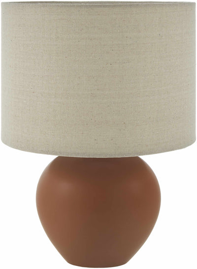 Ferrandina Contemporary Brick Red Table Lamp