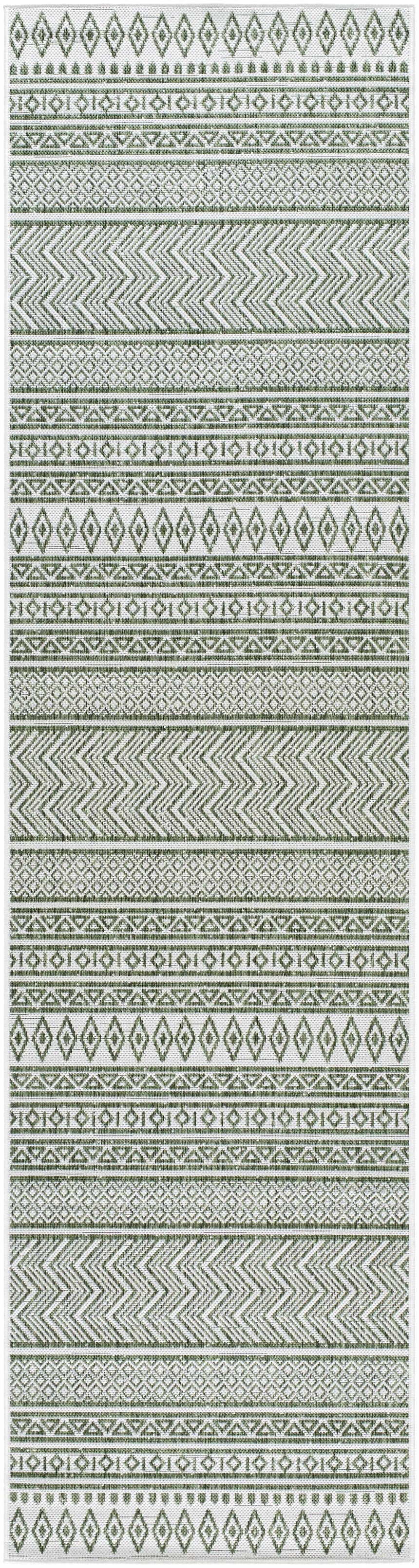 Madras Natural Gray Green All Over Performance Area Rug