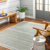 Sample Madras Natural Gray Green All Over Performance Area Rug