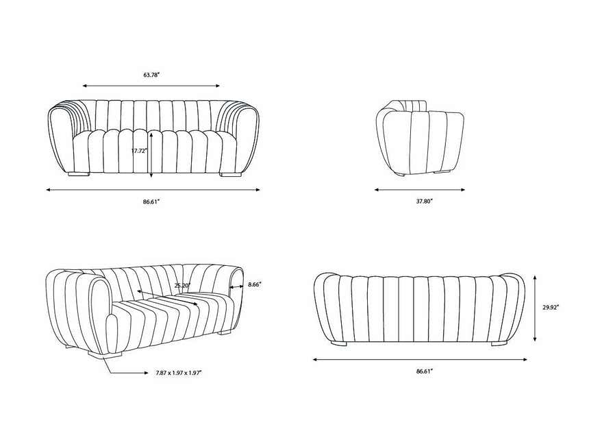 Abbasanta Sofa - Clearance