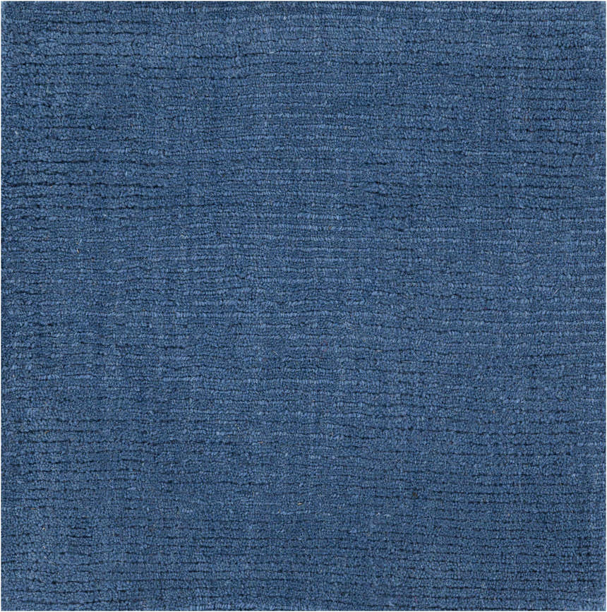 Made to Order Custom Size Brockton Solid Wool Blue Area Rug