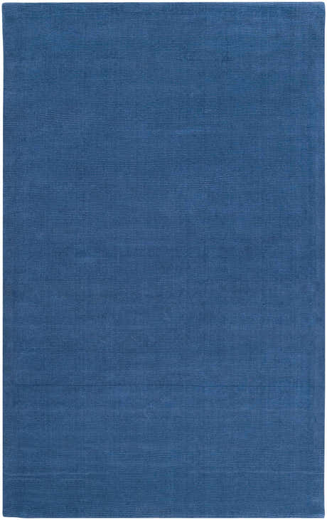 Made to Order Custom Size Brockton Solid Wool Blue Area Rug