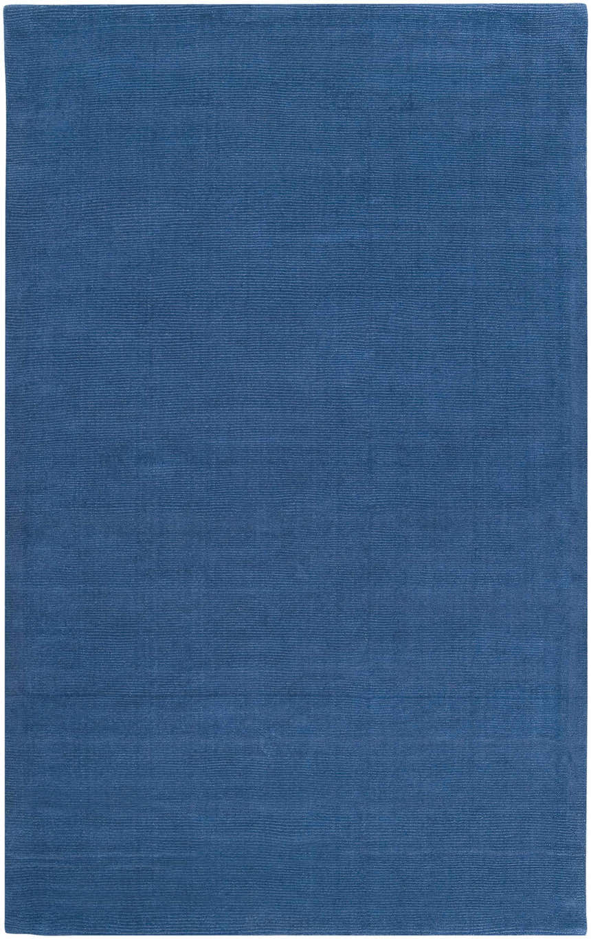 Made to Order Custom Size Brockton Solid Wool Blue Area Rug