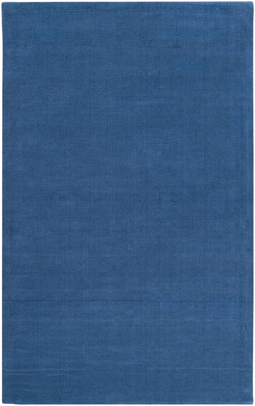 Made to Order Custom Size Brockton Solid Wool Blue Area Rug