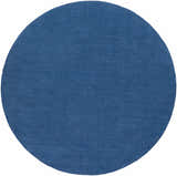 Made to Order Custom Size Brockton Solid Wool Blue Area Rug