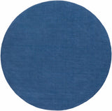 Made to Order Custom Size Brockton Solid Wool Blue Area Rug
