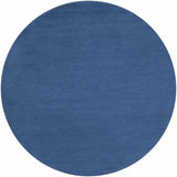 Made to Order Custom Size Brockton Solid Wool Blue Area Rug