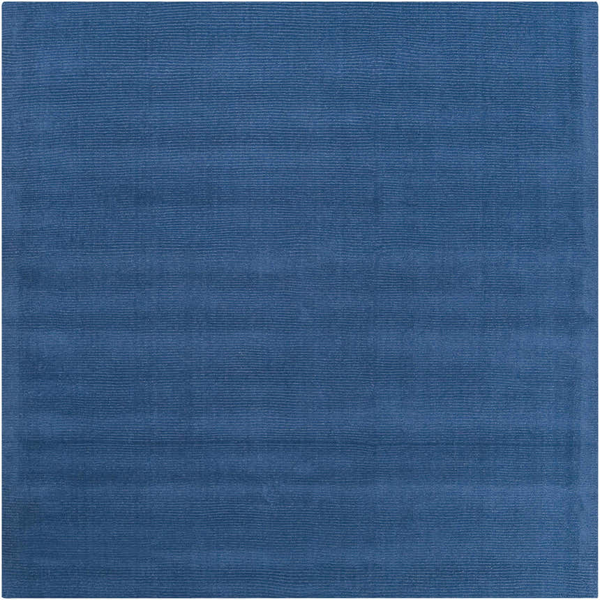 Made to Order Custom Size Brockton Solid Wool Blue Area Rug