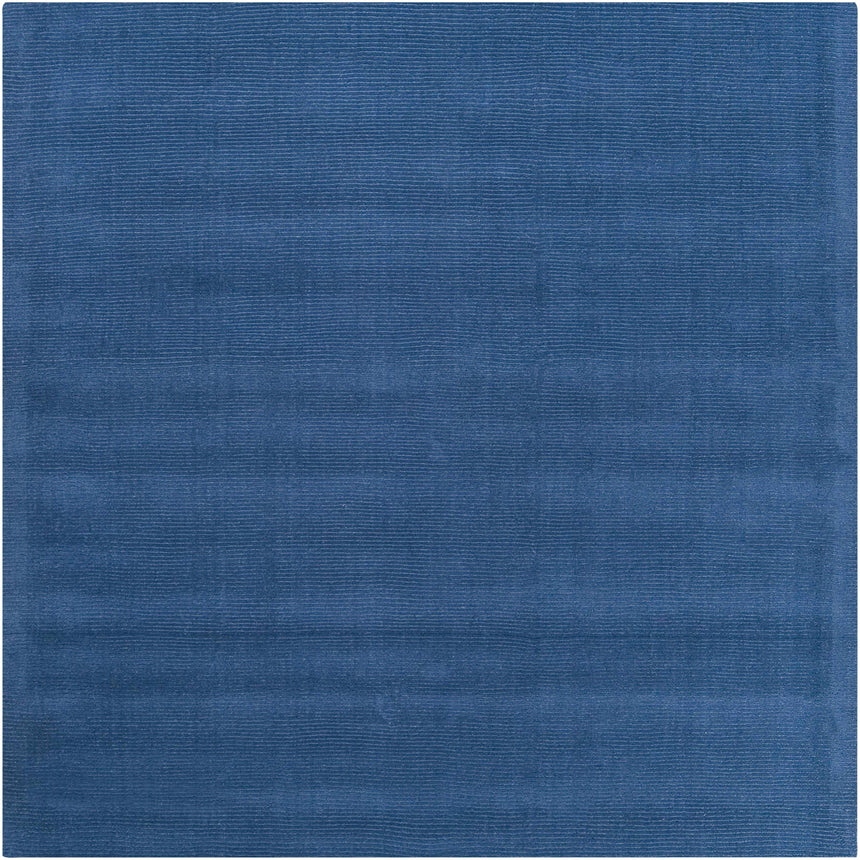 Made to Order Custom Size Brockton Solid Wool Blue Area Rug