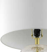 Fatehgarh Gold Brass Glass Table Lamp