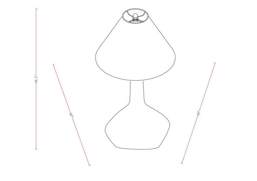 Filottrano Black Table Lamp