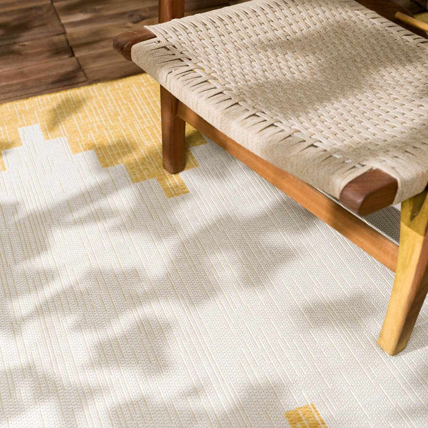 Yellow Rug Rattan Djugun Yellow Outdoor Rug – Boutique Rugs
