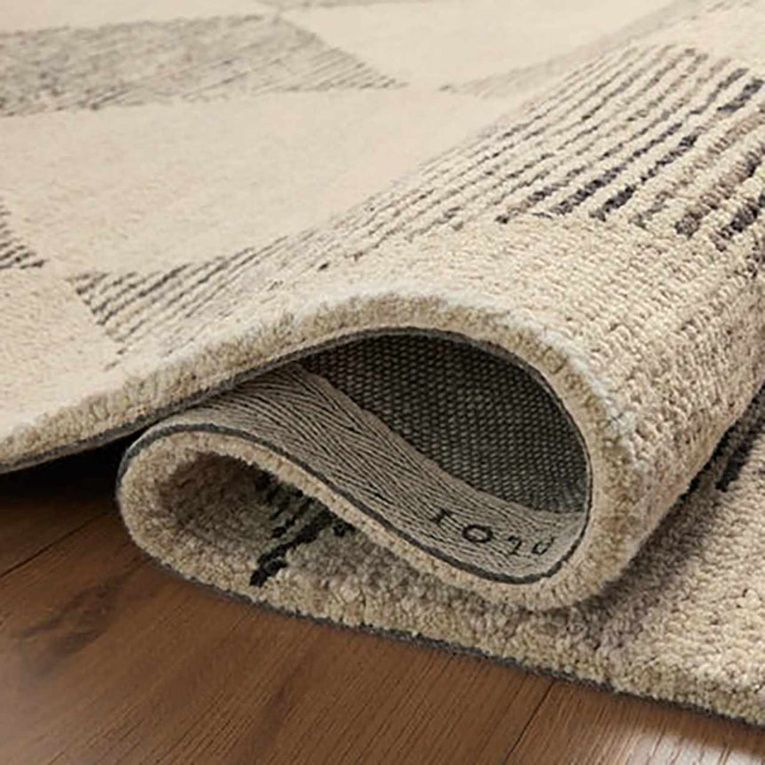 Loloi Francis FRA-01 Beige Charcoal Wool Rug