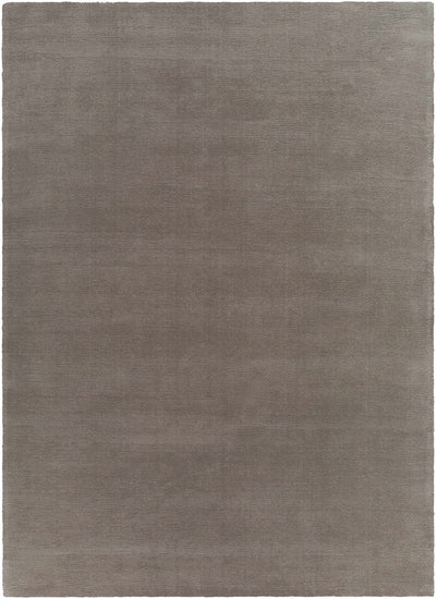 Brockton Solid Wool Gray Area Rug