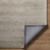 Made to Order Custom Size Brockton Solid Wool Gray Area Rug