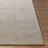 Made to Order Custom Size Brockton Solid Wool Gray Area Rug