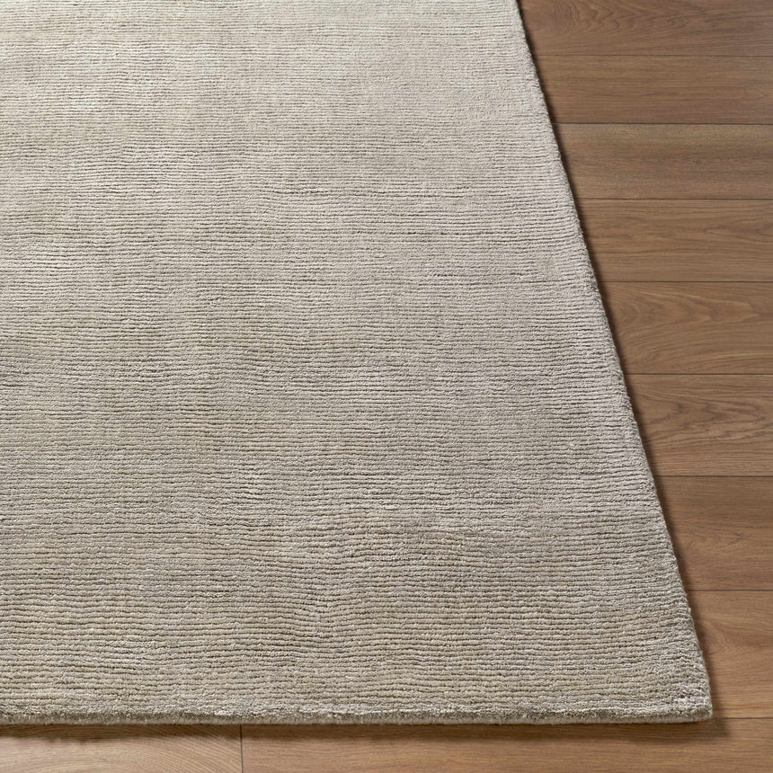 Made to Order Custom Size Brockton Solid Wool Gray Area Rug