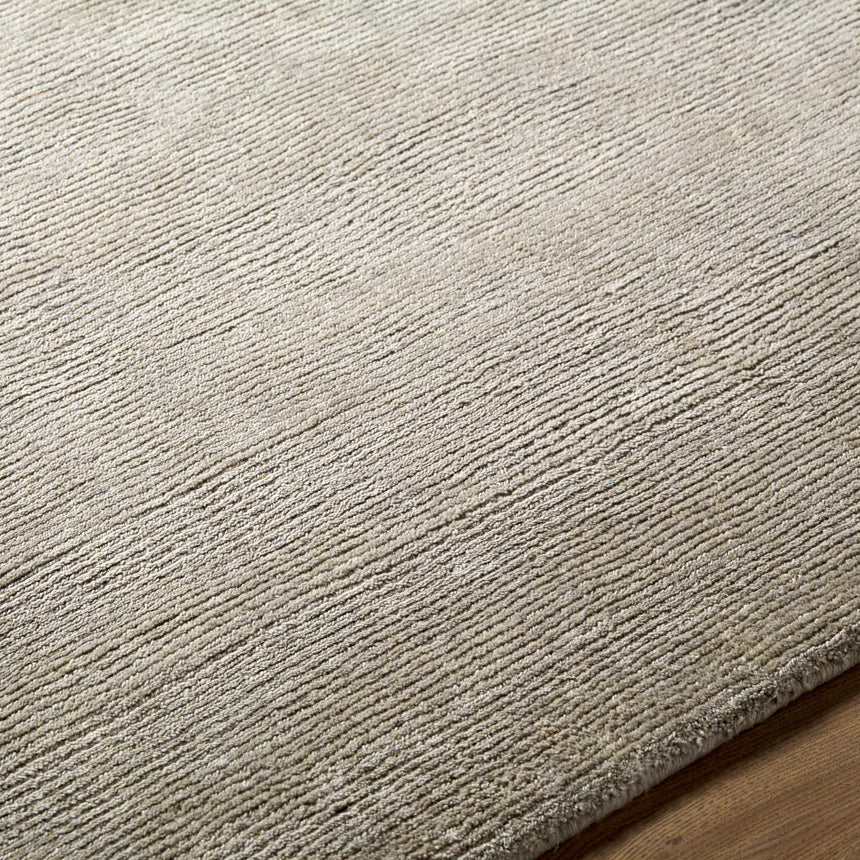 Made to Order Custom Size Brockton Solid Wool Gray Area Rug