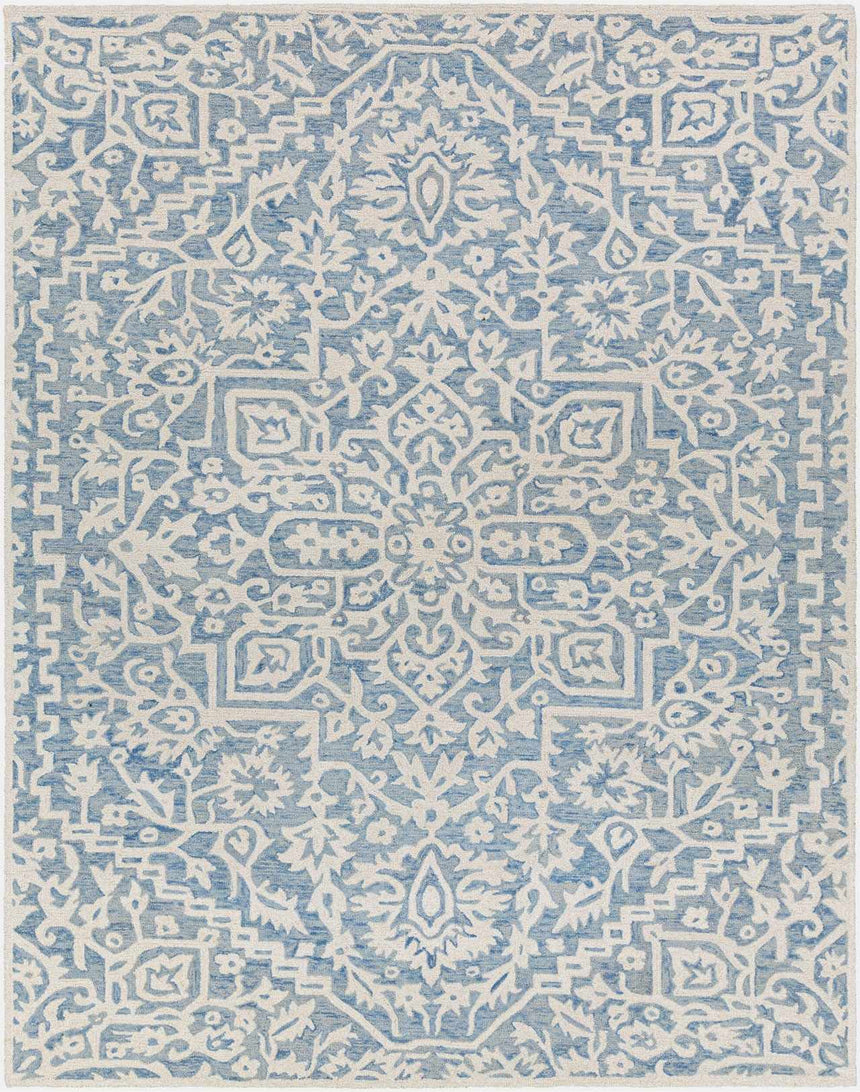 Gagebrook Blue Wool Area Rug