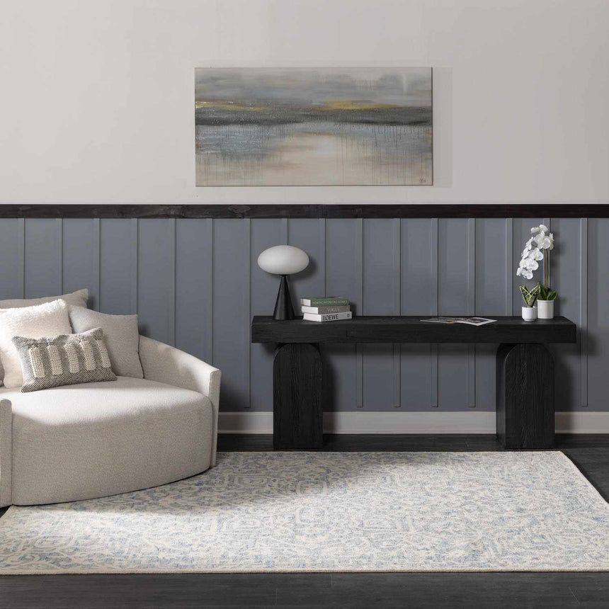 Gagebrook Blue Wool Area Rug