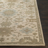 Made to Order Custom Size Hazen Hand Tufted Light Beige 1197 Area Rug
