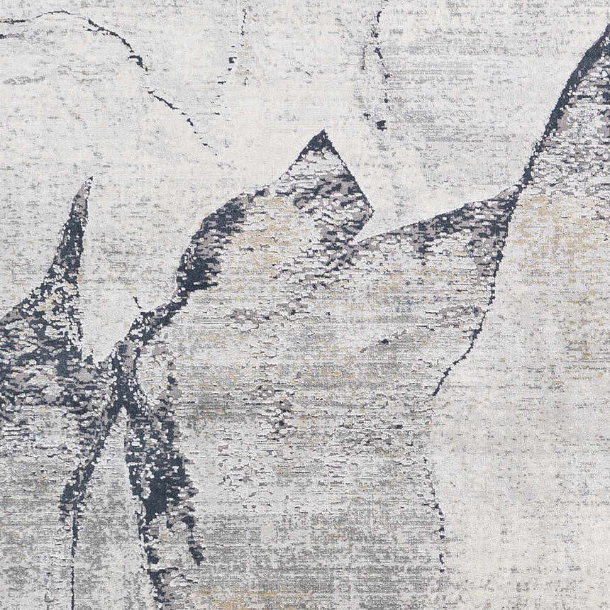 Sample Gasquet Gray Marble Textured Luxe Rug