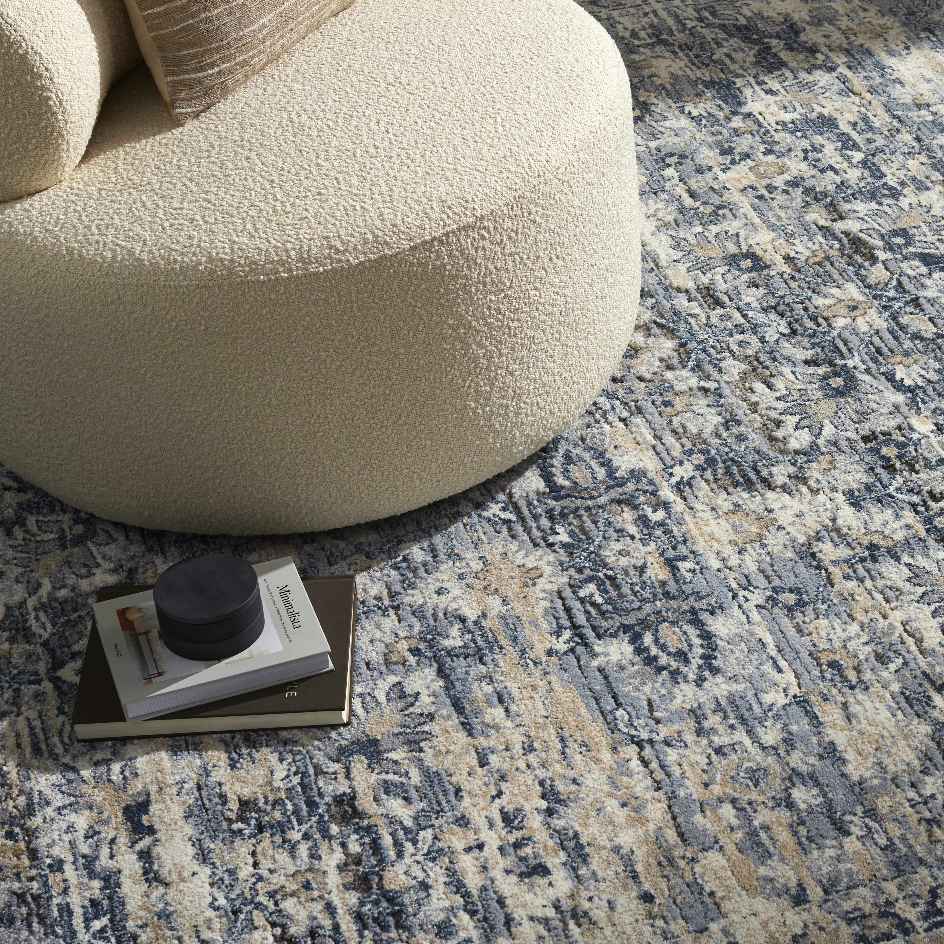 Talihina Denim Damask Area Rug – Boutique Rugs