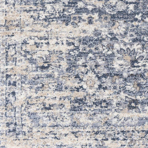Sample Talihina Denim Damask Area Rug