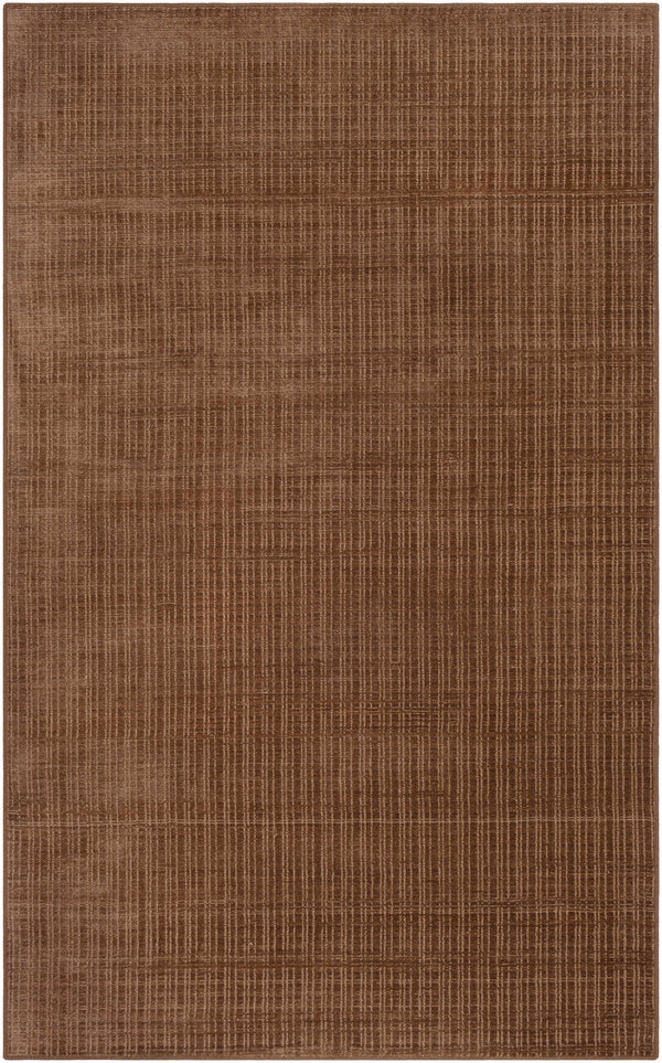 Custom Size Gunther Dark Brown Hand Loomed Rug