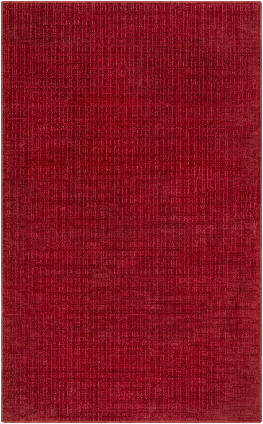 Gunther Red Hand Loomed Cut and Sew Custom Rug