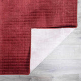 Gunther Red Hand Loomed Cut and Sew Custom Rug