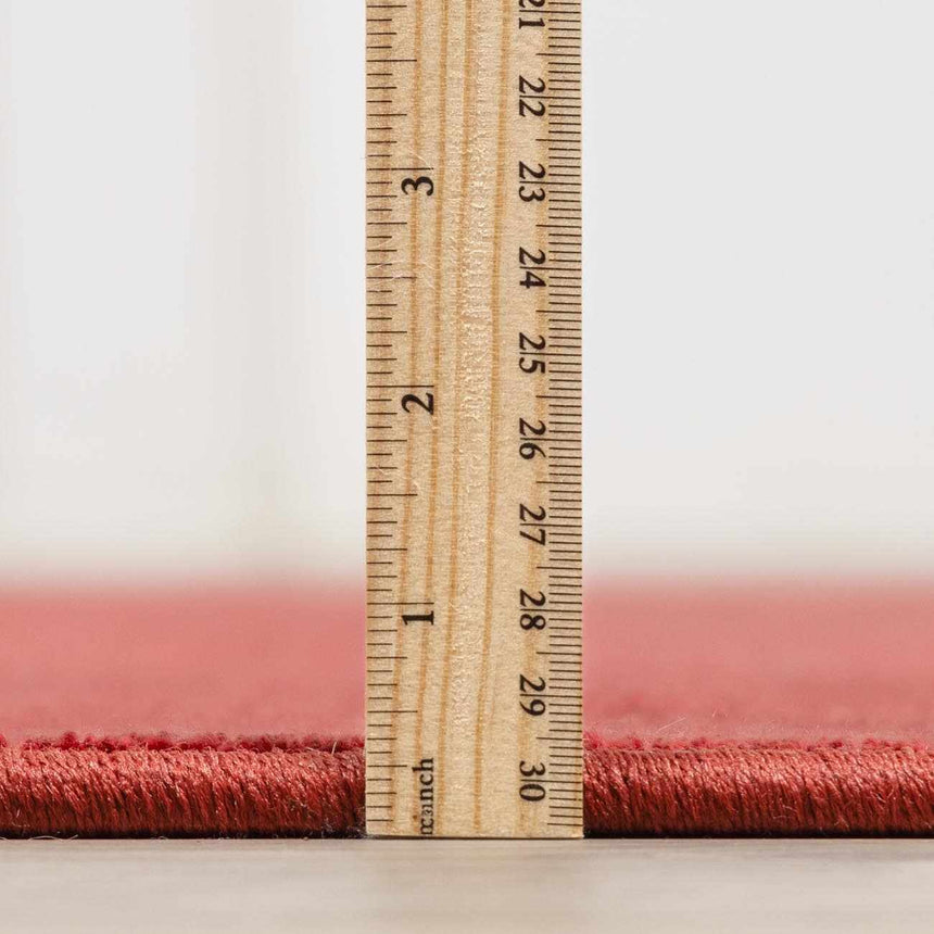 Gunther Red Hand Loomed Cut and Sew Custom Rug