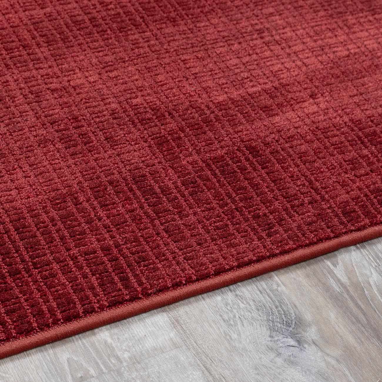 Gunther Red Hand Loomed Cut and Sew Custom Rug