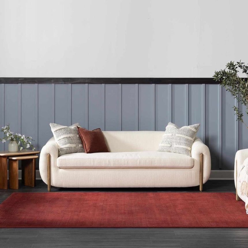 Gunther Red Hand Loomed Cut and Sew Custom Rug