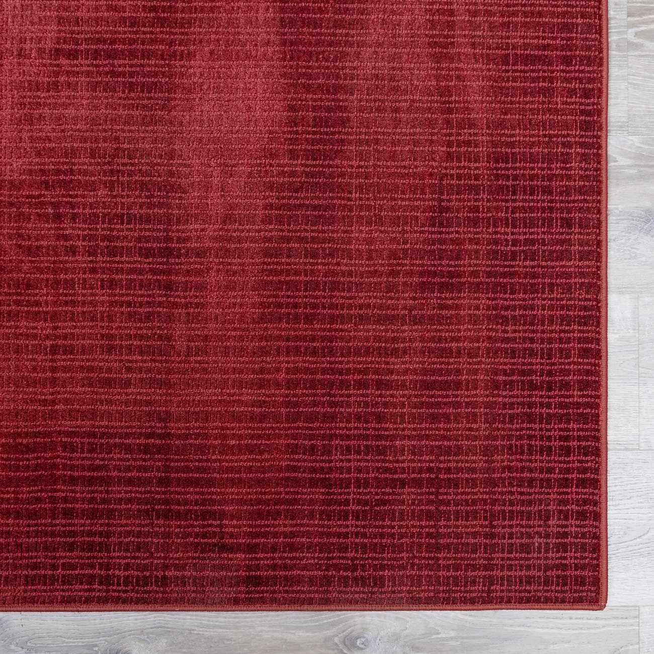 Gunther Red Hand Loomed Cut and Sew Custom Rug