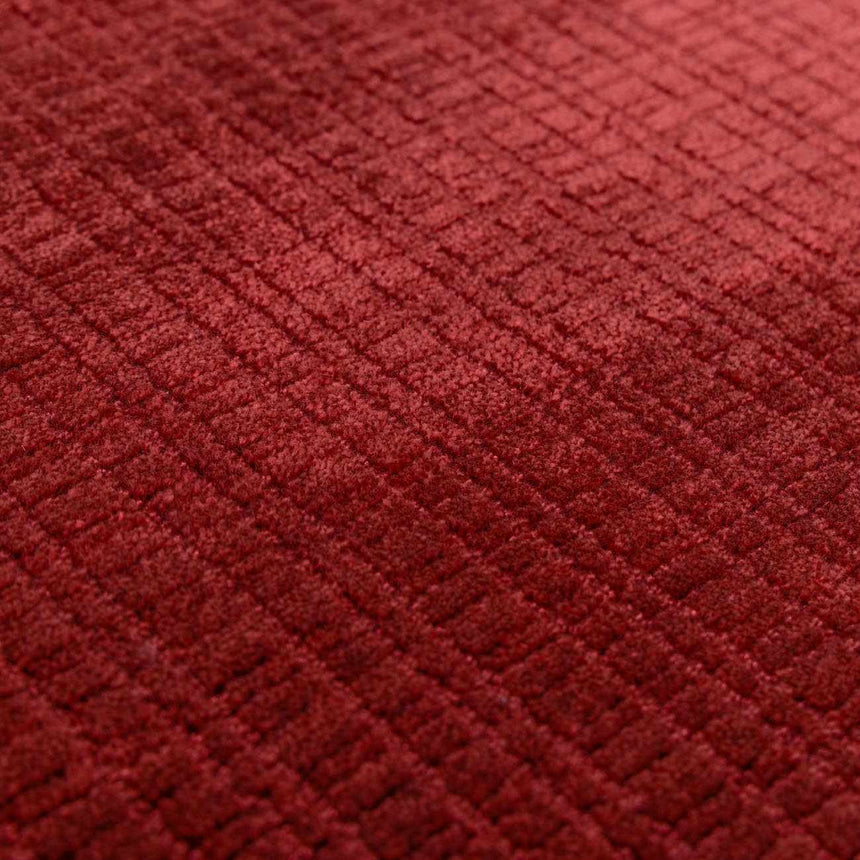 Gunther Red Hand Loomed Cut and Sew Custom Rug
