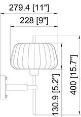 Guenrouet White Wall Sconce