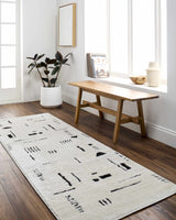 Winda Black & White Area Rug