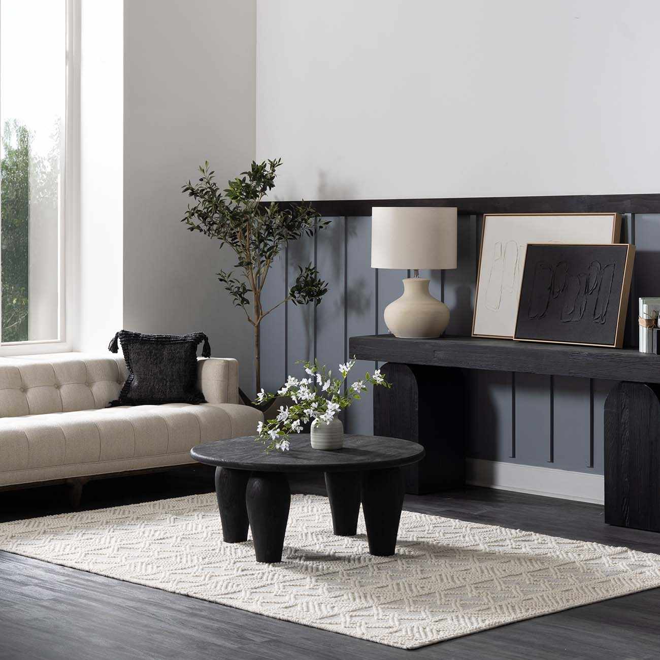 Made to Order Custom Size Ginter Handmade Beige Area Rug